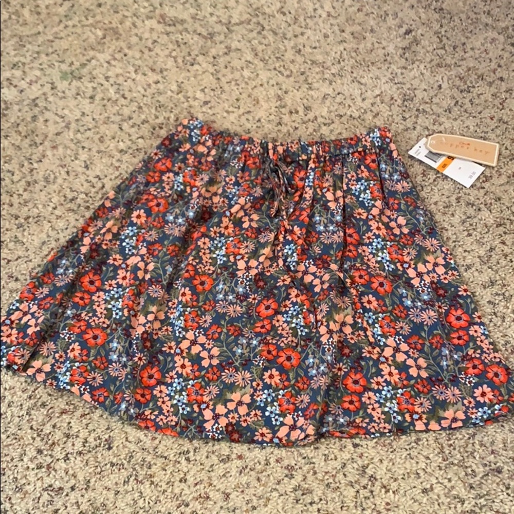 Copper key flowy skirt